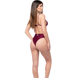 Bikini Satin Bordeaux - Triangolo Antea & Brasiliana Atena