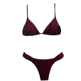 Bikini Modellante Satin-Bordeaux